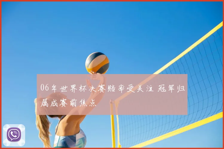 06年世界杯决赛赔率受关注 冠军归属成赛前焦点